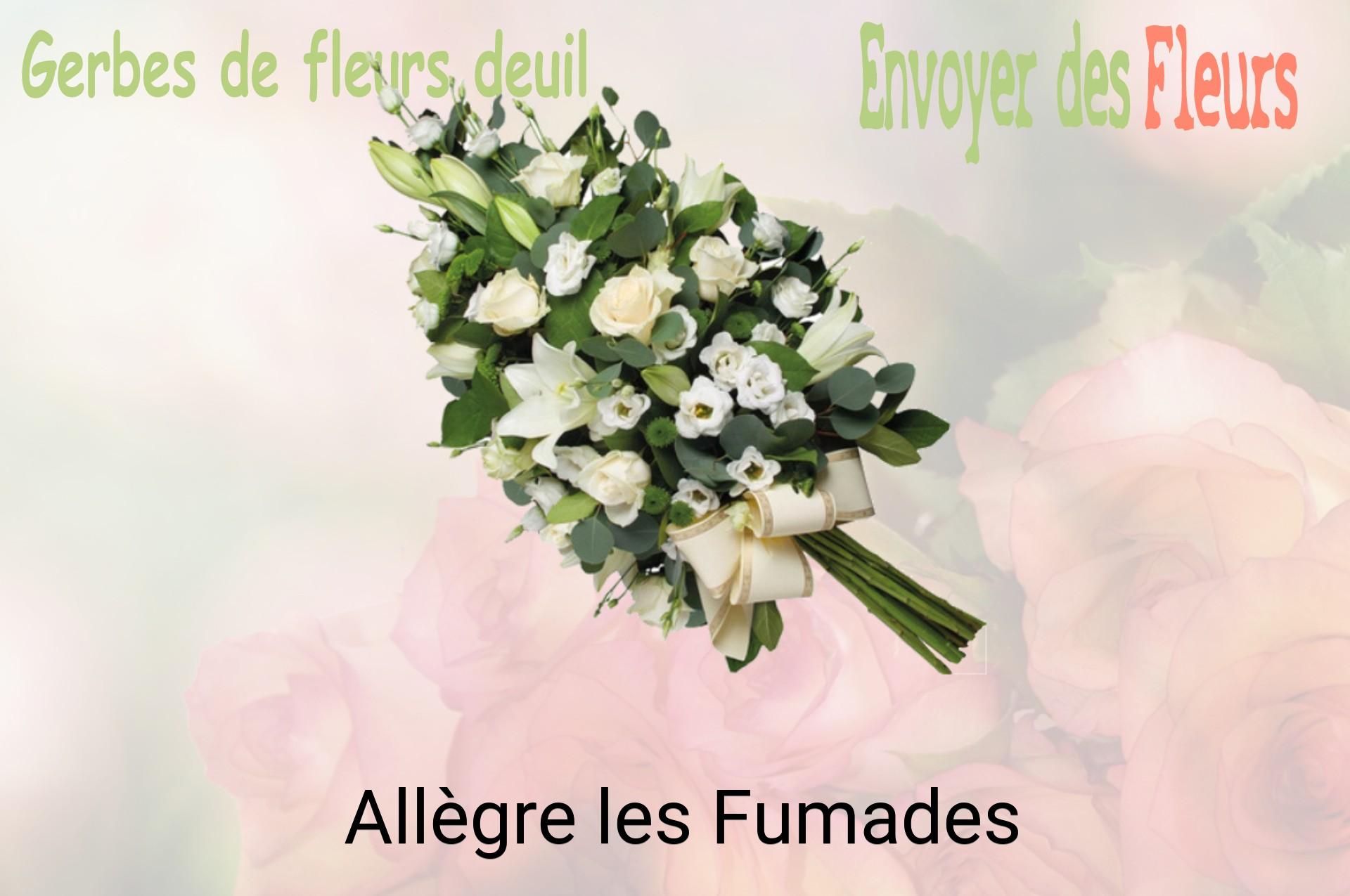 Gerbe de fleurs de deuil livrée à Allègre-les-Fumades